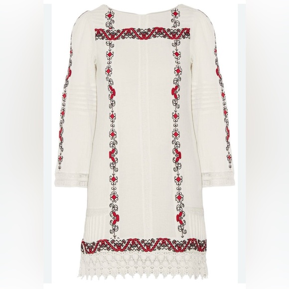 Alice + Olivia Riska Embroidered Dress Size 0 Like New - Picture 5 of 9